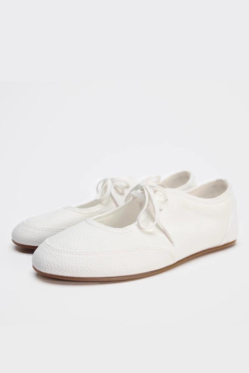 Ballet Flats With Laces