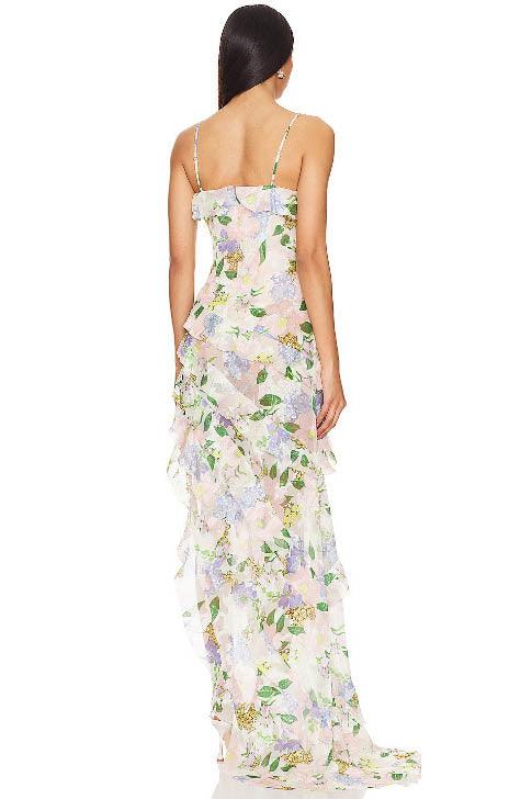 Spring Summer Off-Shoulder Organza Dress
